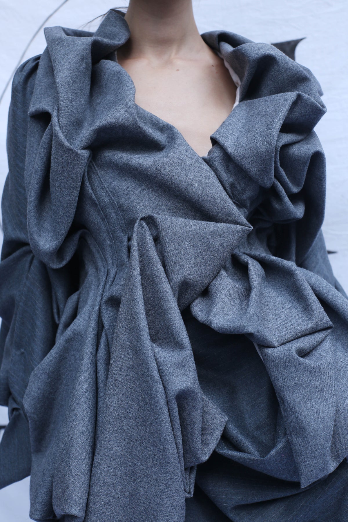 Draped Wool Jacket