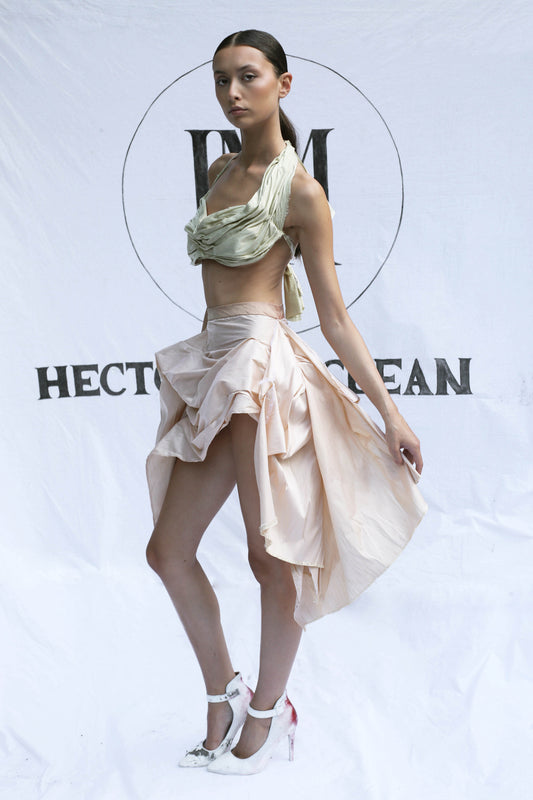 Raw Silk Skirt